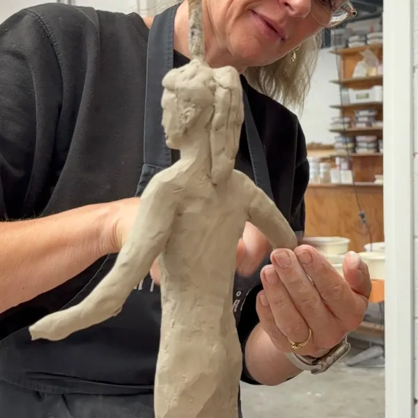sculptuur in klei